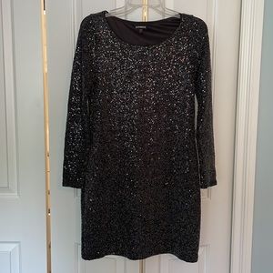 Black Sequin Dress